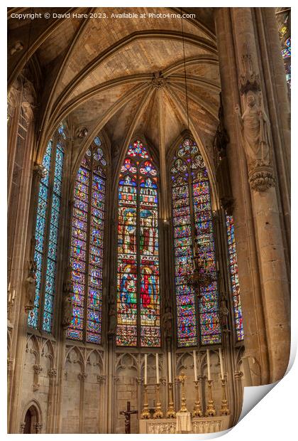 Basilique Saint Nazaire Print by David Hare