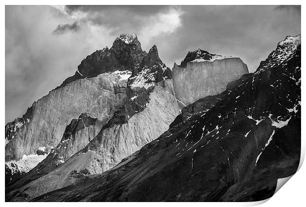Patagonian Mountains Print by David Hare