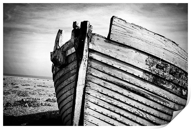 An old wreck  Print by David Hare