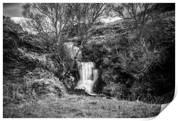 Ardvreck Castle Waterfall Print by David Hare