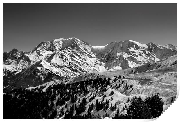 Mt. Blanc Print by David Hare