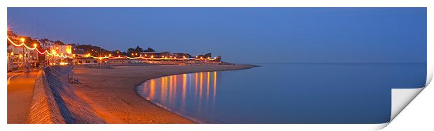 Exmouth evening seafront Print by David Hare
