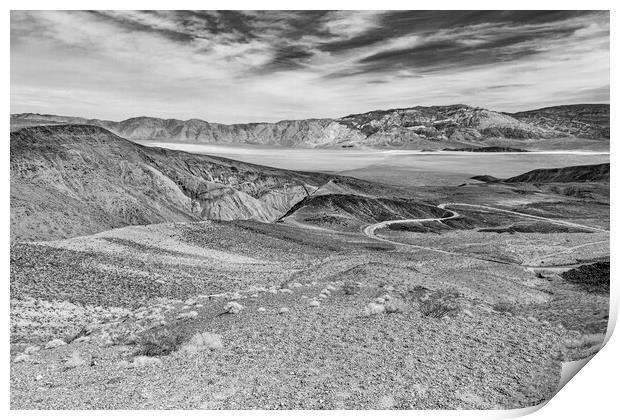 The deserts of Death Valley Print by David Hare