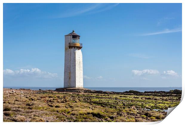Southerness Lighthouse Print by David Hare