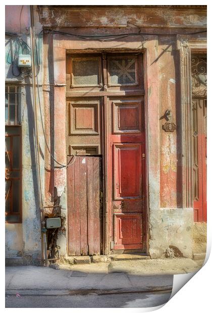 Doors of Havana Print by David Hare