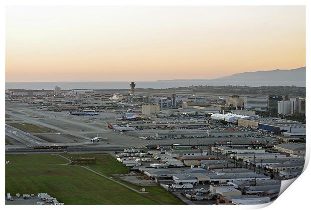 Los Angeles Airport Print by Gonzalo Fernandez