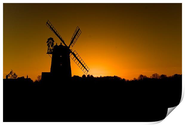 Cley Sunset Print by Roy Scrivener