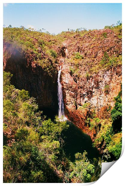 Sopoaga Waterfall Print by Simon Joshua Peel