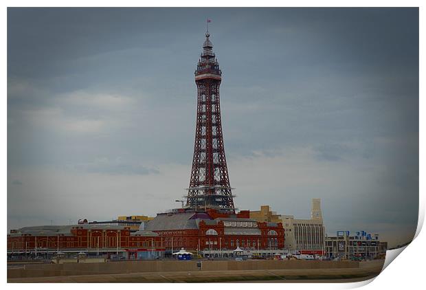 Blackpool Tower Print by Anth Short