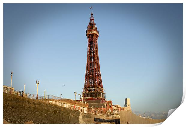 Blackpool Tower Print by Anth Short