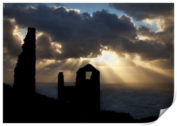 CORNISH TIN MINE Print by Anthony R Dudley (LRPS)