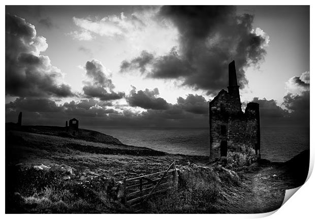 CORNISH TIN MINE Print by Anthony R Dudley (LRPS)