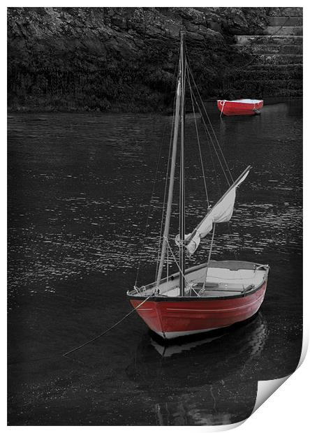 THE RED BOATS Print by Anthony R Dudley (LRPS)