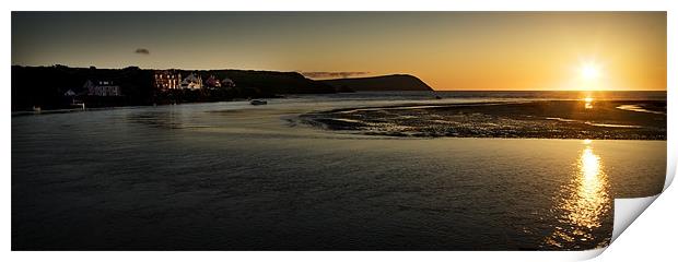 NIGHTWALK NEWPORT PEMBS #2 Print by Anthony R Dudley (LRPS)