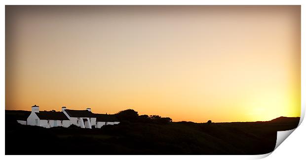 SUNSET OVER PORTHCLAIS PEMBS Print by Anthony R Dudley (LRPS)