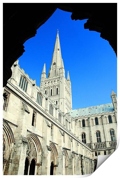 Cathedral and Archway Print by stephen walton