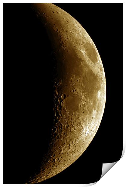 The Moon 3 Print by stephen walton