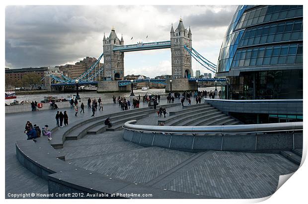 Tower Bridge and City Hall Print by Howard Corlett