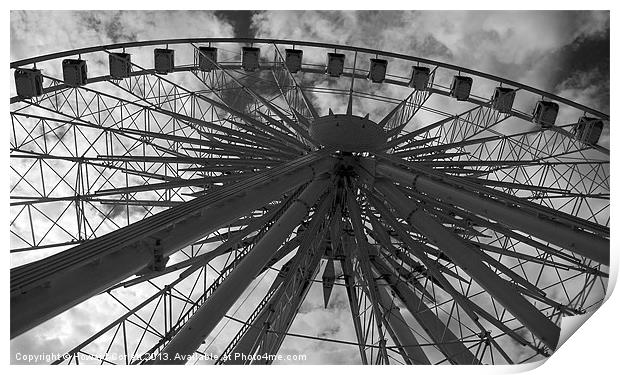 Echo Wheel of Liverpool Print by Howard Corlett