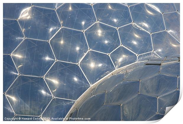 Eden Project Biome Print by Howard Corlett