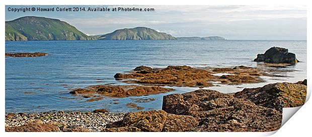 Niarbyl Bay Panorama Print by Howard Corlett