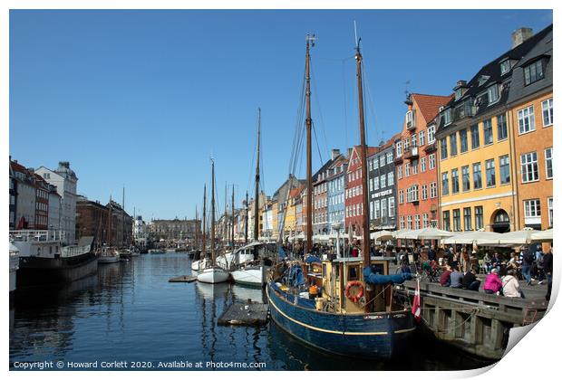 Nyhavn Print by Howard Corlett