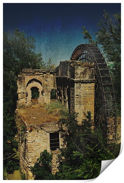 The old Watermill Cordoba Print by Gary Miles