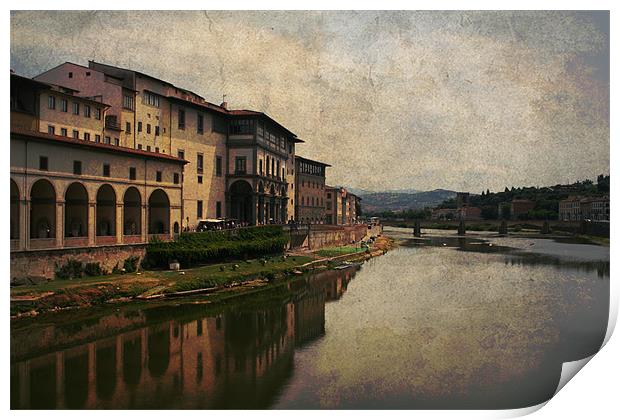 Arno River Print by Gary Miles