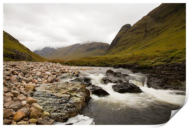 River Etive Print by Simon Wrigglesworth