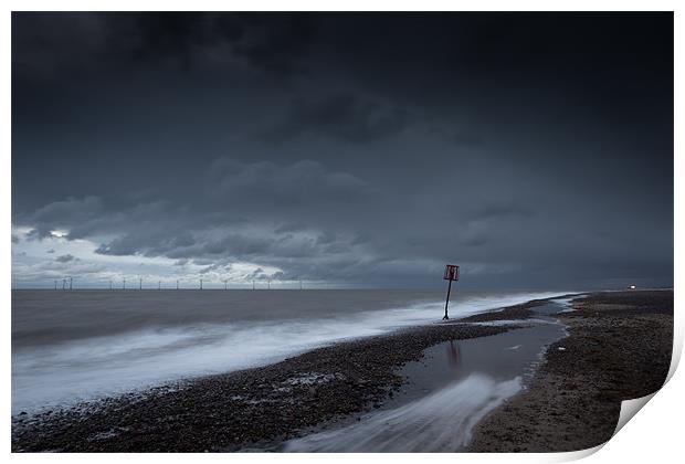 Caistor Shoreline Print by Simon Wrigglesworth