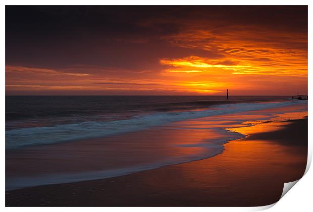 Just another Day - Norfolk Sunrise Print by Simon Wrigglesworth