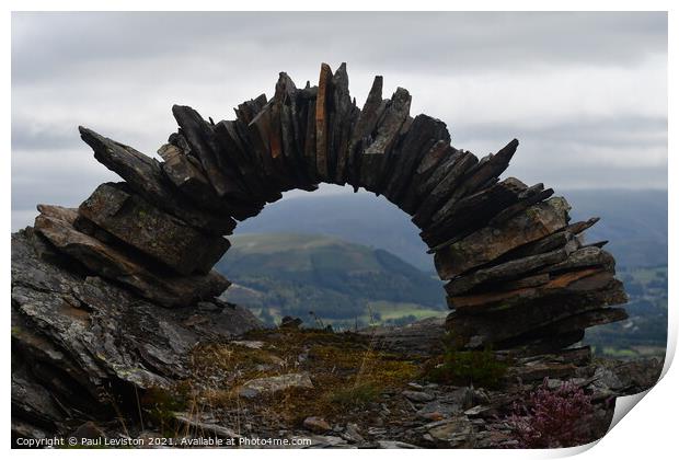 Stone Wall Circle  Print by Paul Leviston