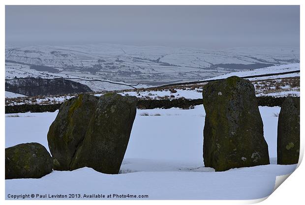  Swinside Stone Circle (Winter) Print by Paul Leviston