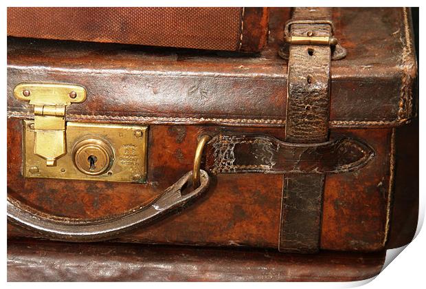 Old Leather Gun Case Print by Will Black