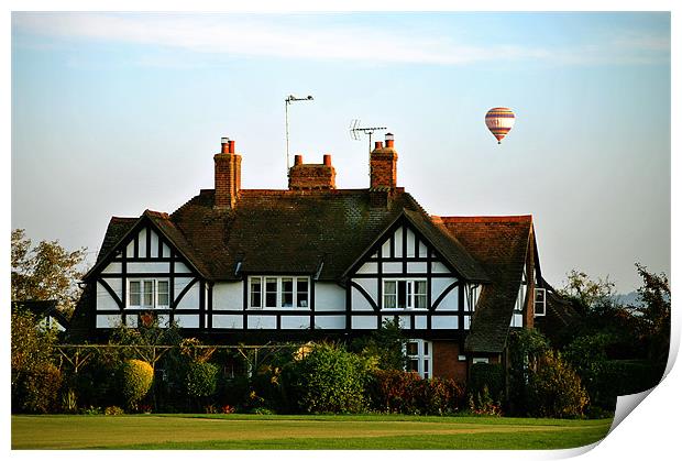 Evening Flight Over Wingrave Print by graham young