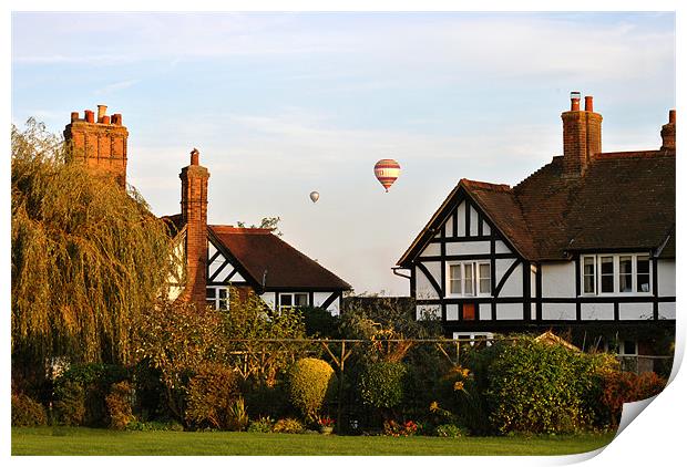 Over the Rooftops Print by graham young