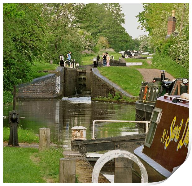 The Tardebigge Flight Print by graham young