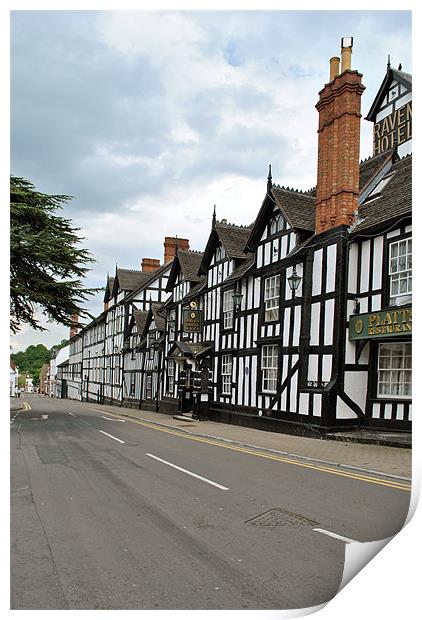St Andrews Street,Droitwich Spa Print by graham young