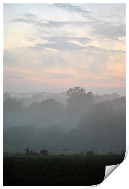Evening Mist Print by graham young