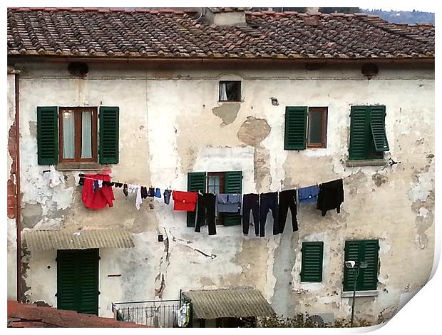Italian Laundry Print by graham young