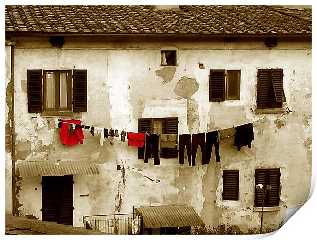 Italian Laundry 2 Print by graham young
