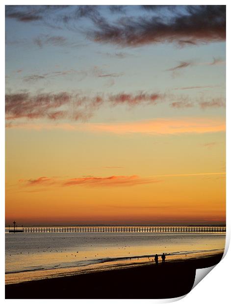 Together at Sunset Print by graham young