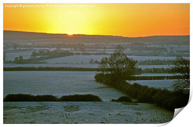 Winter Sunrise Print by graham young