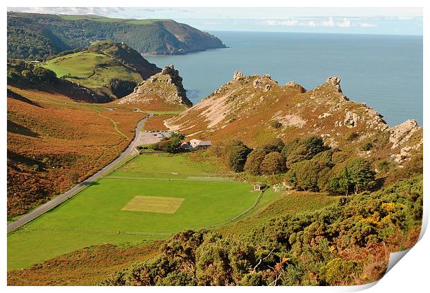  Valley of Rocks Print by graham young