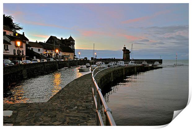  Lynmouth Harbour Print by graham young