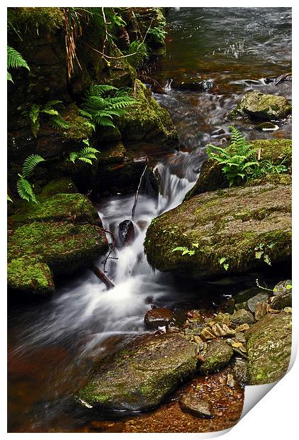 Waterfall on Hoar Oak Water  Print by graham young