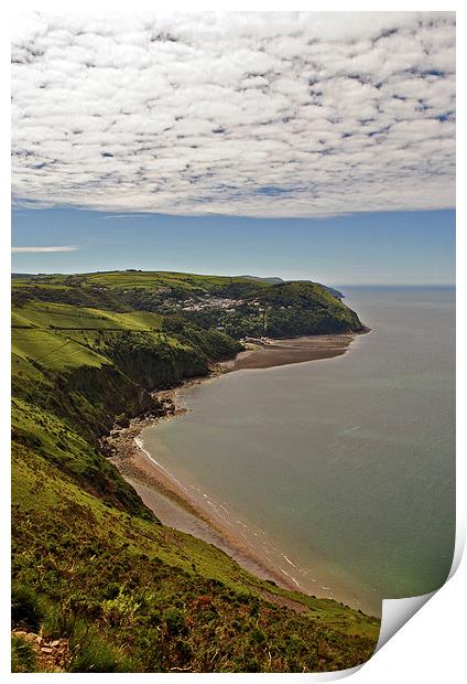 The Coast Path to Lynmouth  Print by graham young