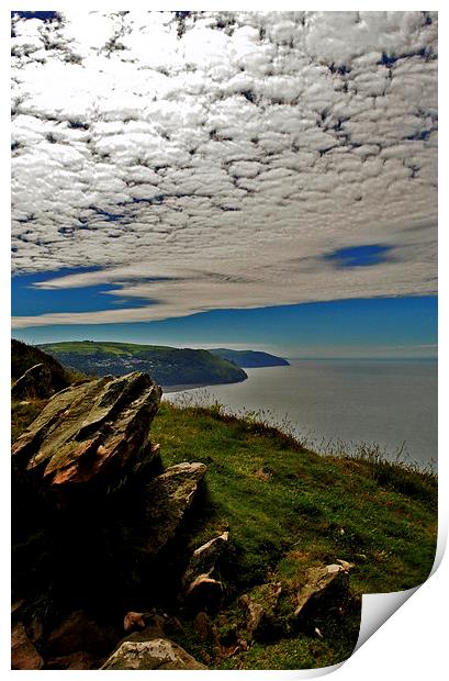 From Foreland to Lynmouth  Print by graham young
