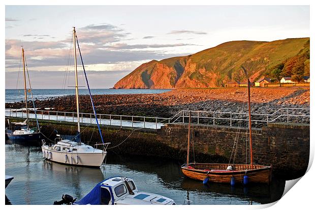 High Tide at Lynmouth  Print by graham young