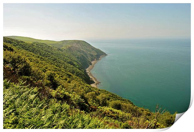 The Exmoor Coast  Print by graham young